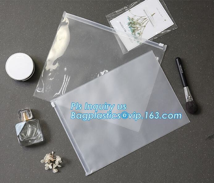 zipper slider bag cosmetic packaging slider bag, make up bag promotional cosmetic bag slider bag, toiletry pouch eva cos