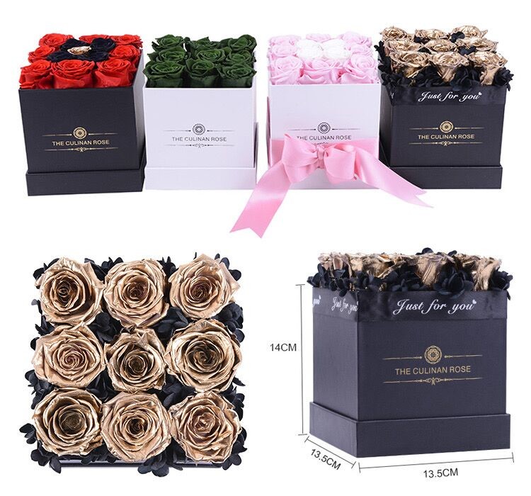 Factory Price Rose Long Lasting Flowers Forever Eternal Preserved Rose Flower Box Gift