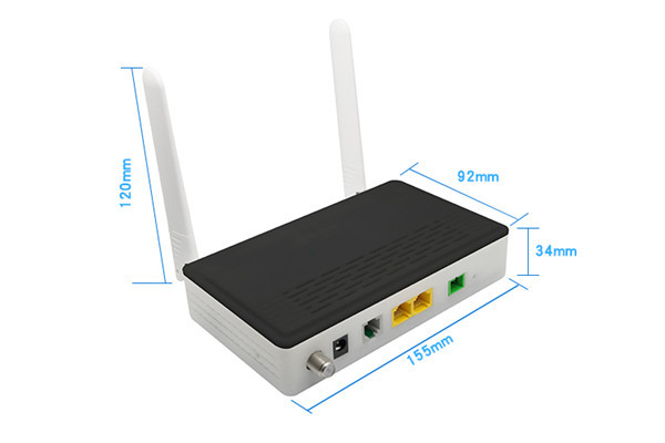 Fiberhome Gpon Onu Internet Device 1Ge+1Fe+Catv+Wifi + Pots Dual Mode