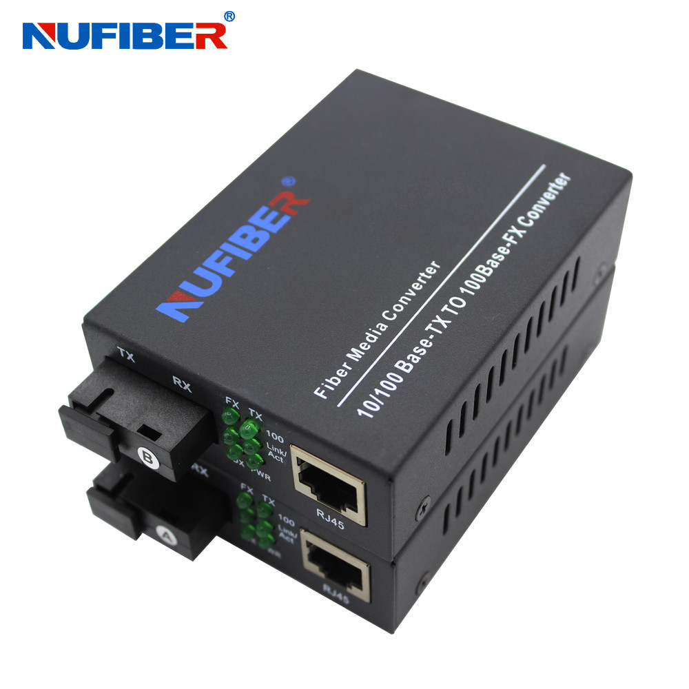 Simplex 1310nm 1550nm 20km SC Fiber Media Converter