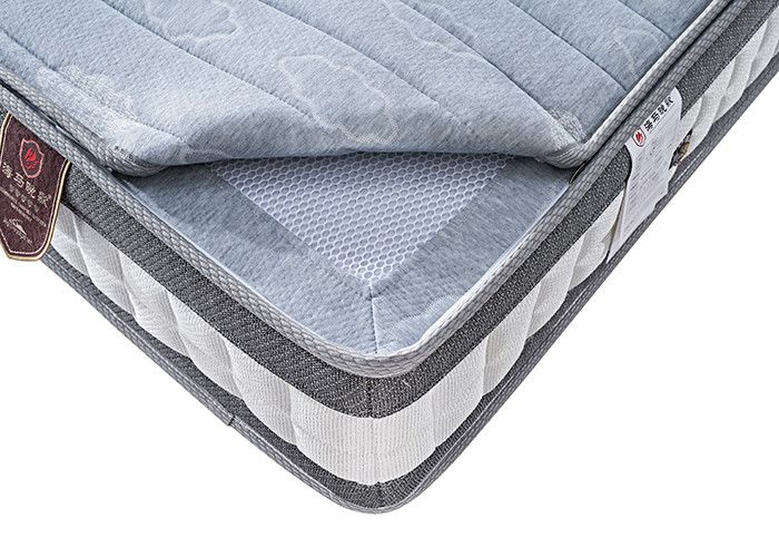 Cotton Memory Foam And Pocket Spring Mattress , 150x200cm Mattress With Brown Coir