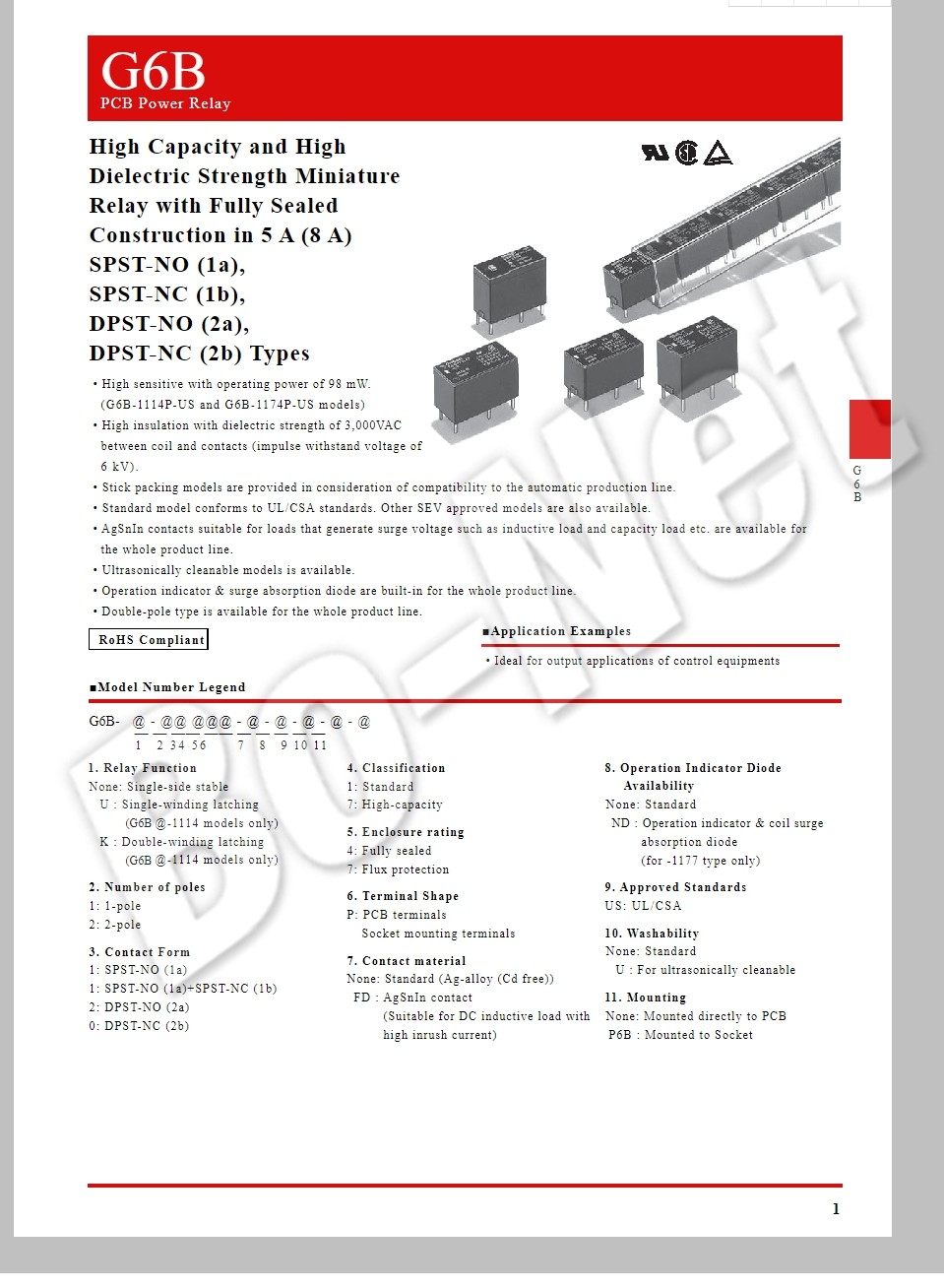 G6B-4BND Omron orignal new electromagnetic relay G6B-4BND