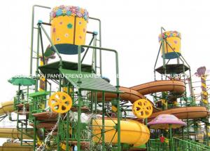 China Big Water House Aqua Playground Equipment Steel Aquatic Play Structures on sale