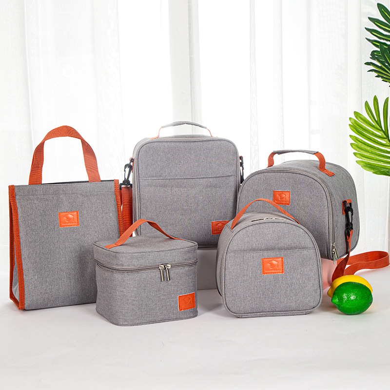 Customized Various Shape Portable Lunch Bag Food Thermal Box Durable Waterproof Office Cooler Lunchbox With Shoulder Strap