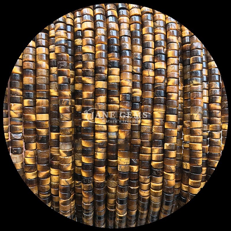 Natural Crystal Gemstone Rondelle Beads Drum Shape Loose Bead Strands for Party Gifts