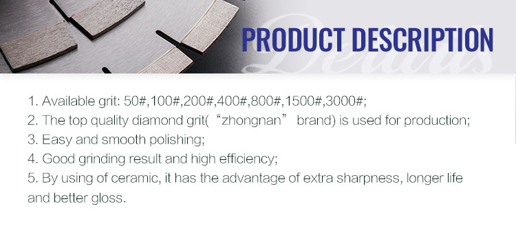 High Working Efficiency Diamond Abrasive Disc for Concrete Fine Grinding in Dark Gray