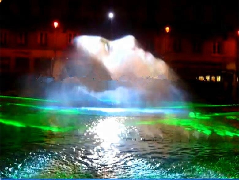 Water Laser Show With Projector Water Movie Screen Stainless