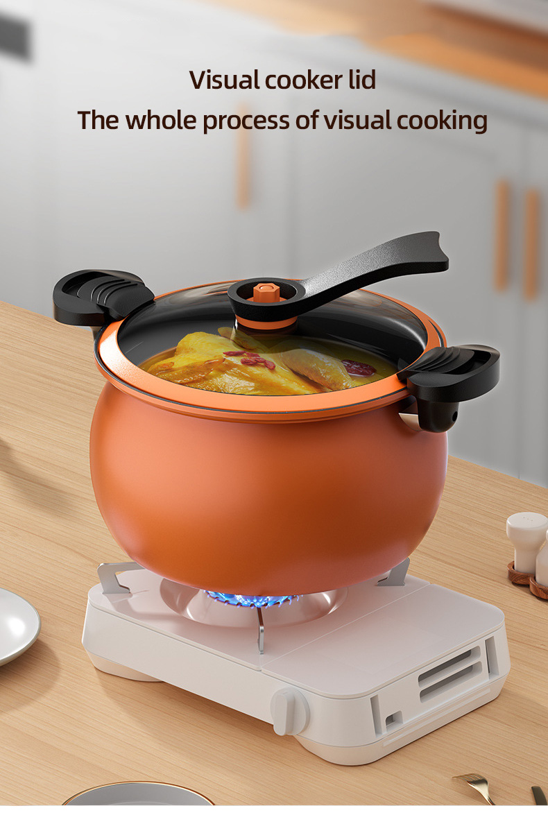 28cm Non Stick Kitchen Pressure Cooke Cast Iron Multifunction