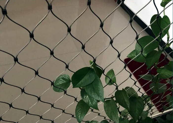 Trellis Climbing 304L Stainless Steel Rope Mesh Wtih Ferrule