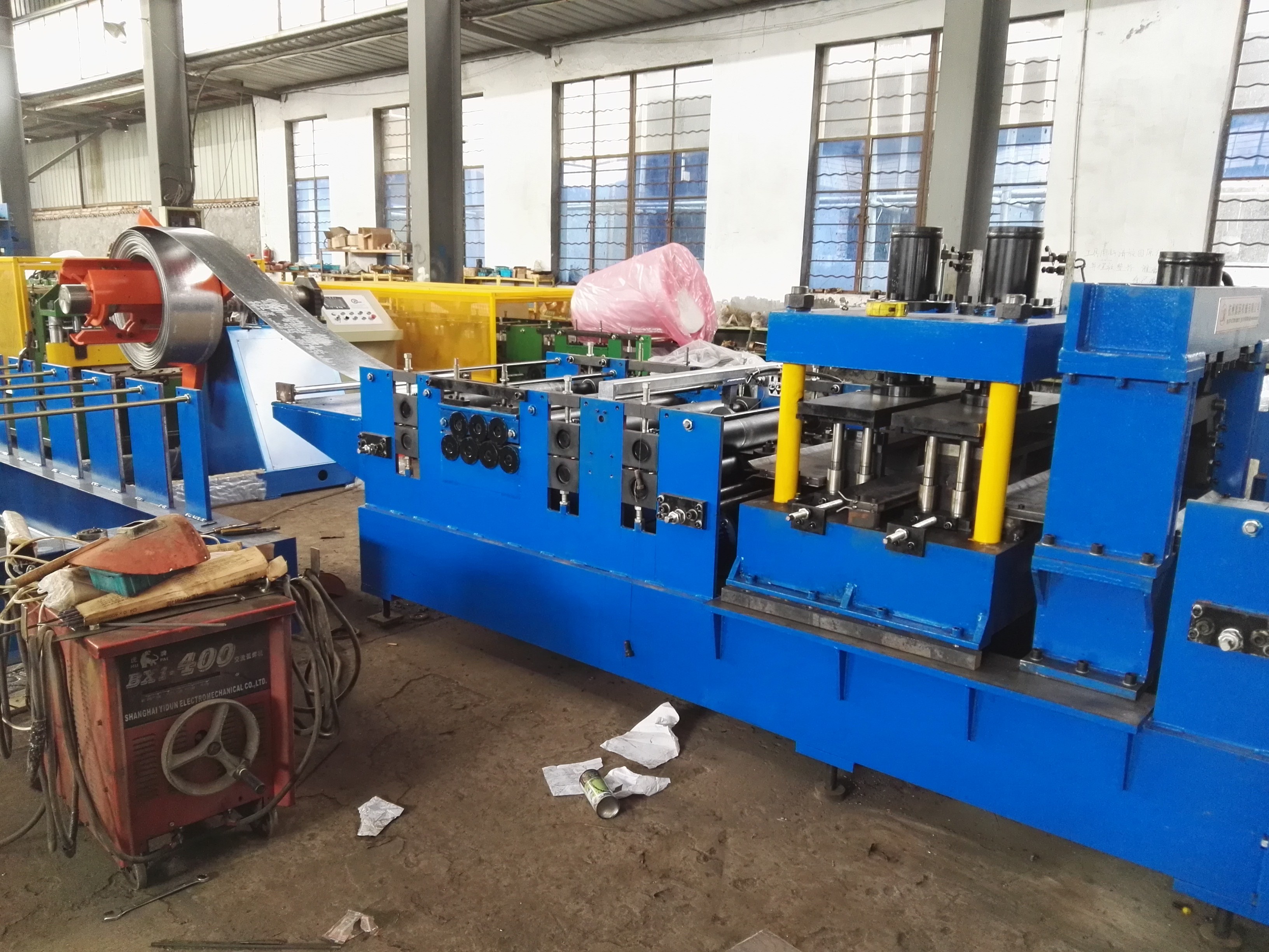 Automatic C Z Shape Purlin Interchange Roll Forming Machine For Purlin