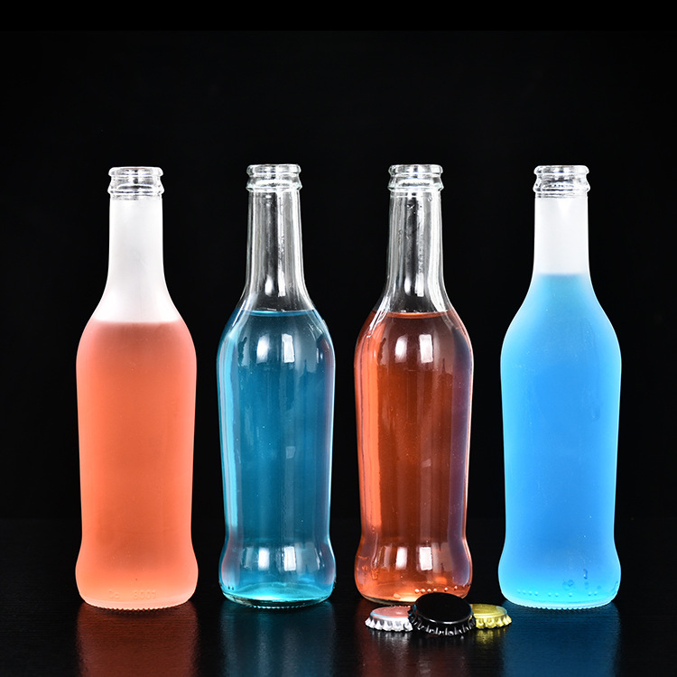 16 oz Portable Glass Drink Bottle for in Cosmetic Packing and Other Beverage