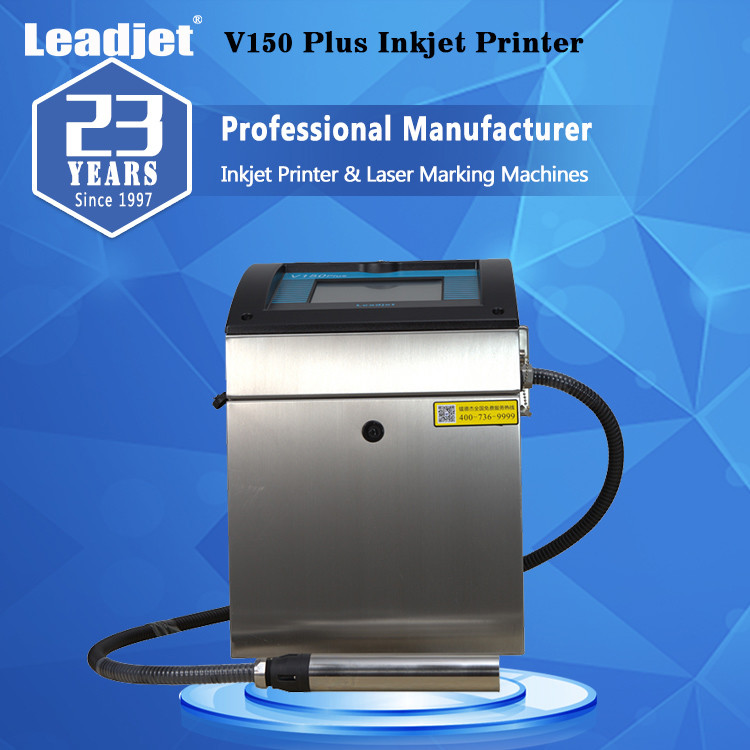 CE Leadjet Inkjet Coding Machine Batch Expiry Date Lot Number Inkjet Printer