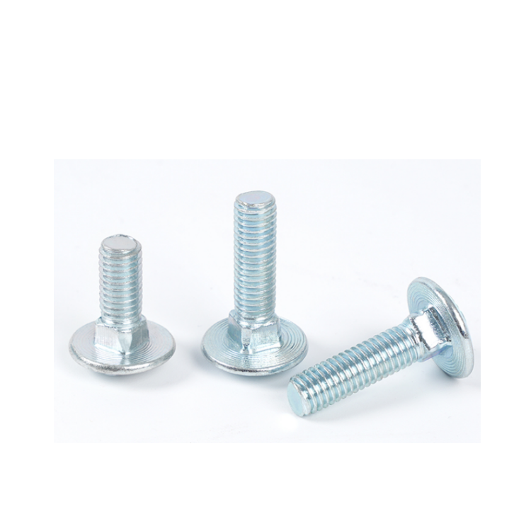 GB Standard Stainless Steel Carriage Bolts Zinc Finish Square Neck Bolts Mushroom Head