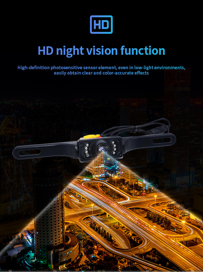 HD Night Vision Reverse Parking Camera 170 Degree Angle