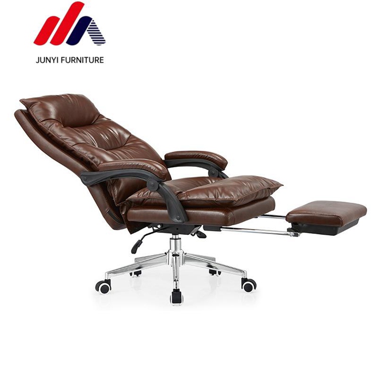 Metal Type Other High Back Manager Chair For Office PC with Movable Leather Executive