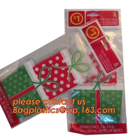 OPP plastic printing transparent sandwich goodie wedding christmas cookie packaging bread halloween candy bag bagease