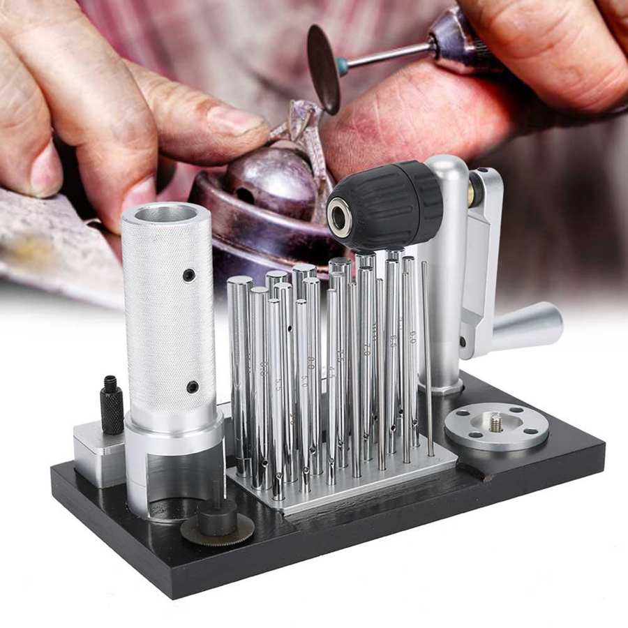 Alloy Steel Manual Jump Ring Maker With 20pcs Spindles 2.5-12mm