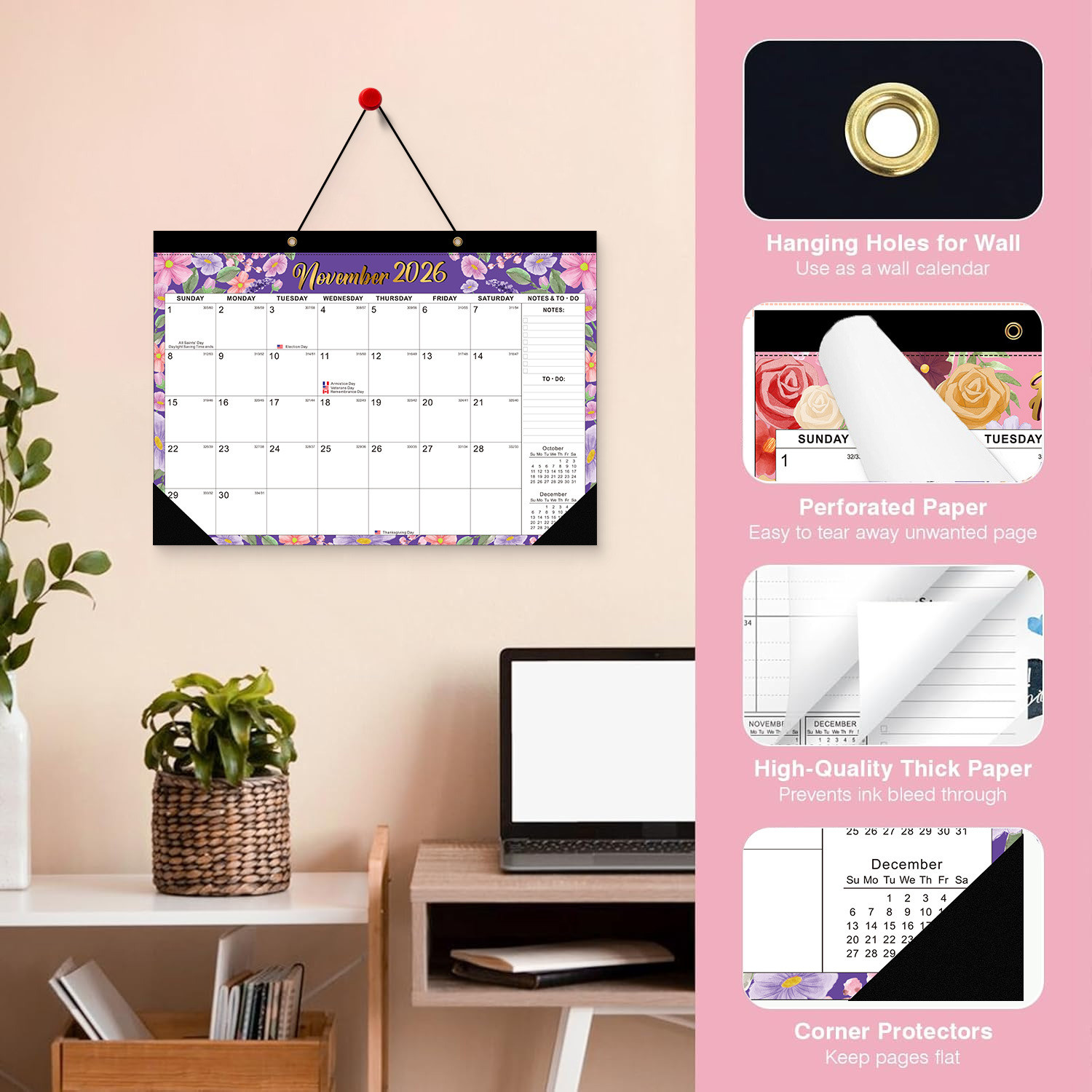 December End Month Custom Wall Calendars 12 Photos for Business