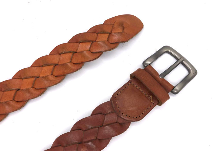 Fashion Mens Casual Leather Belt With Metal Clip Customized Size