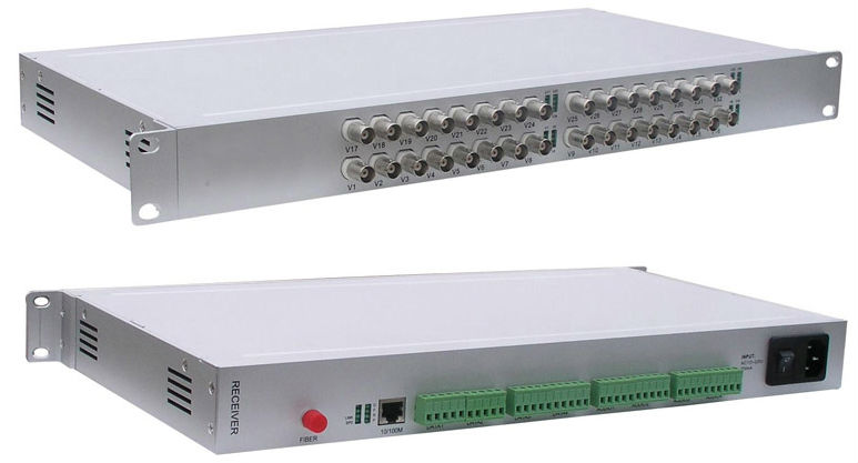 20KM 64channels FTTH Fiber Optic Media Converters SingleMode