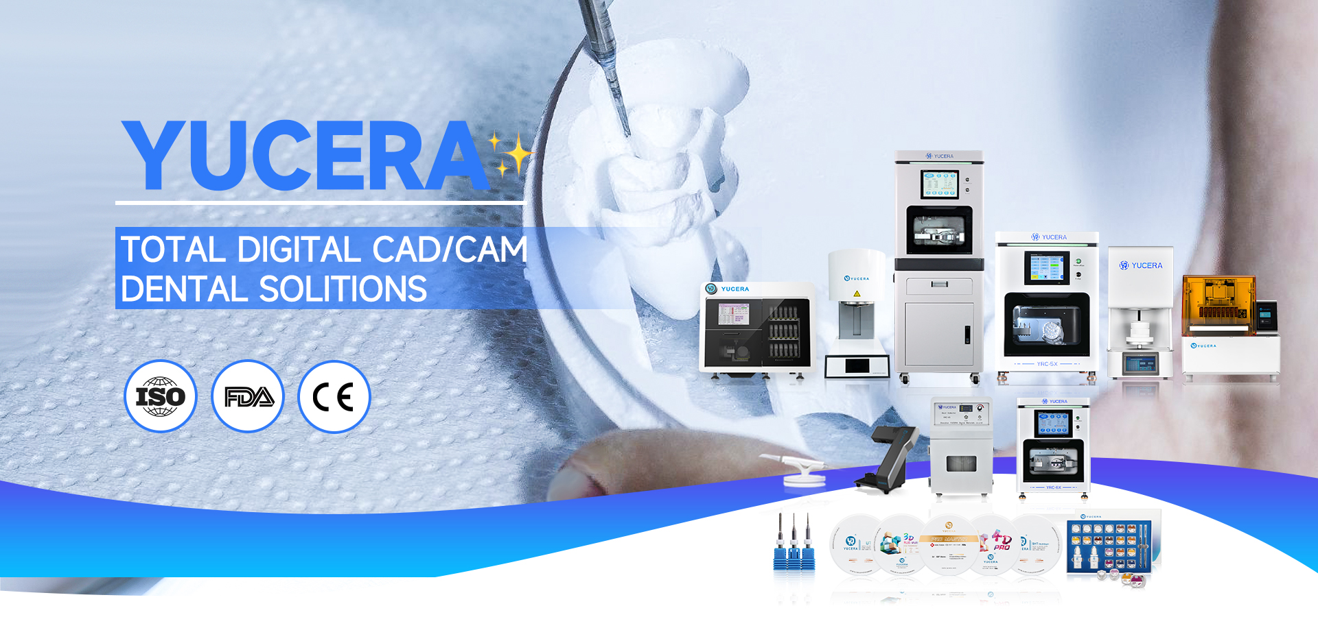 Yucera Dental 9Pro 5-Axis Milling Machine with 18-Disc Auto Changer