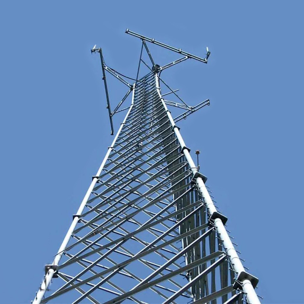 3 Or 4 Legged Telecom Lattice Tower Steel Antenna Customized 10 Mtr