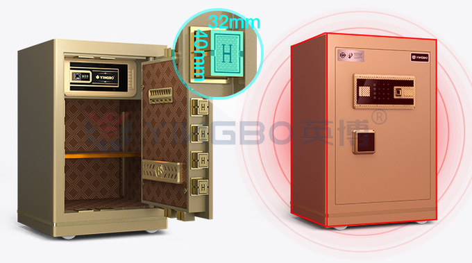 Semiconductor Fingerprint Safe Box Solid Steel For Office Security YB/N7-60