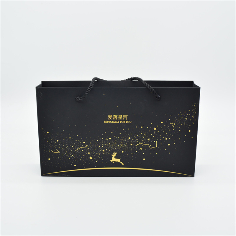 Matt 150-250gsm Kraft Paper Shopping Bag With Rope Handles