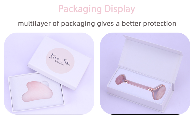 Rose Quartz Crystal Facial Roller Customized Face Eye Roller 10g