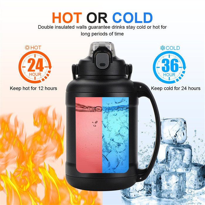 Gym Outdoor Activity Vacuum Sports Bottle With SS Lid