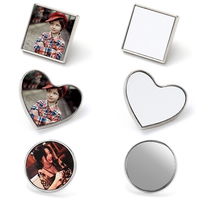 DIY Sublimation Blank Metal Badge For Personalized Photos Design