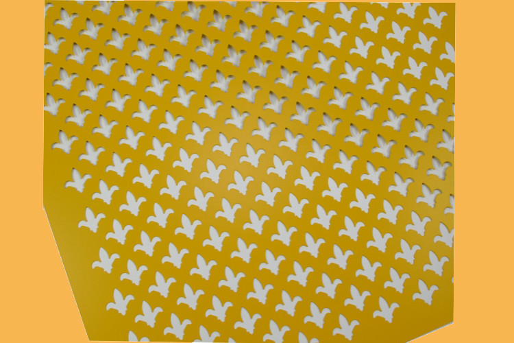Powder Coated Perforated Aluminum Sheet Customized Hole Shape / Color