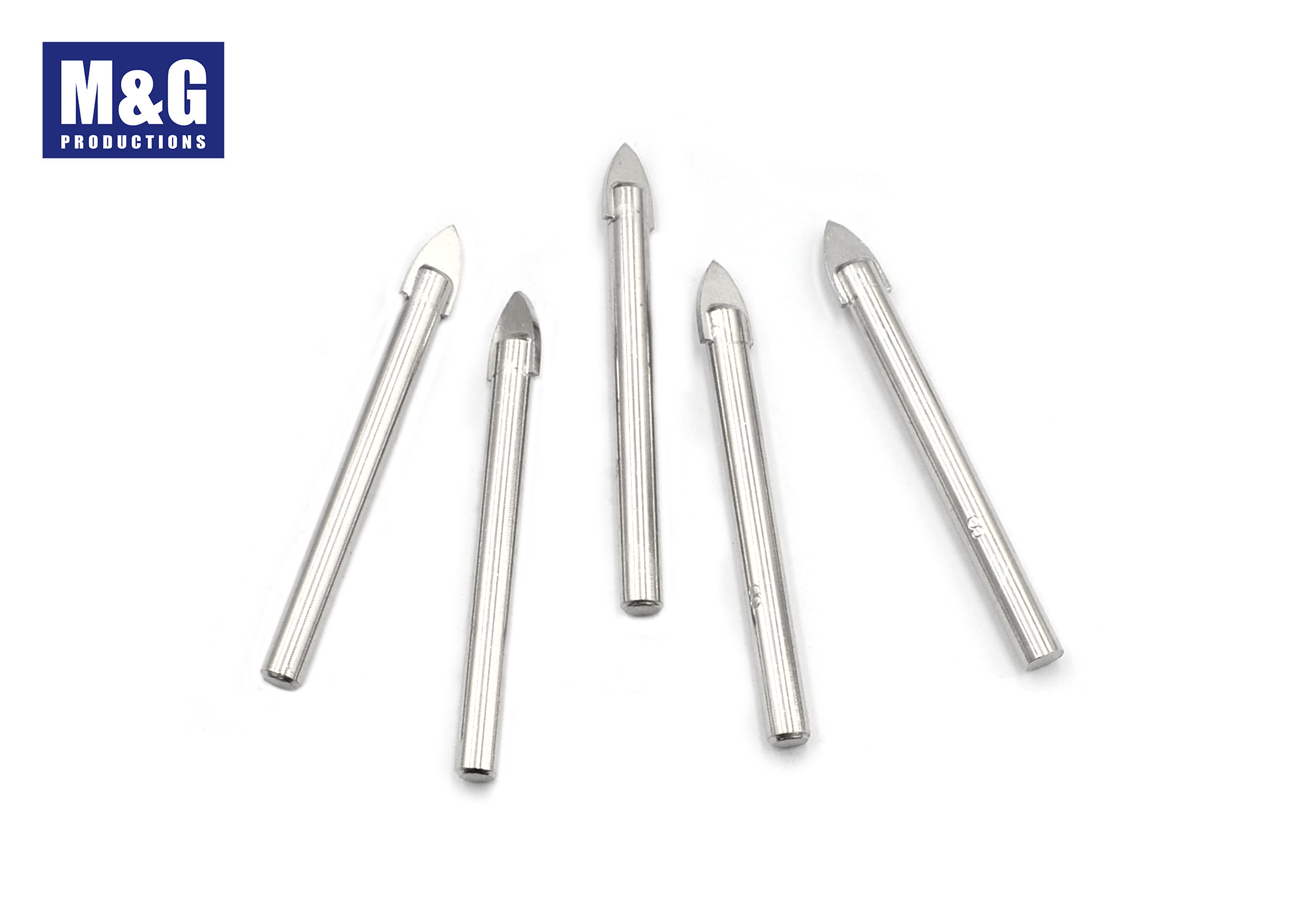 Carbide Tip Glass Jobber Drill Bit Straight And Hex Shank Cross Easy Operation