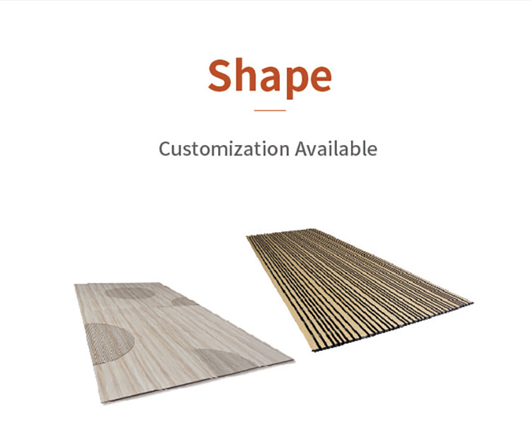 Melamine MDF Grooved Acoustic Panels 133x2440mm 197x2440mm For Ceiling And Wall
