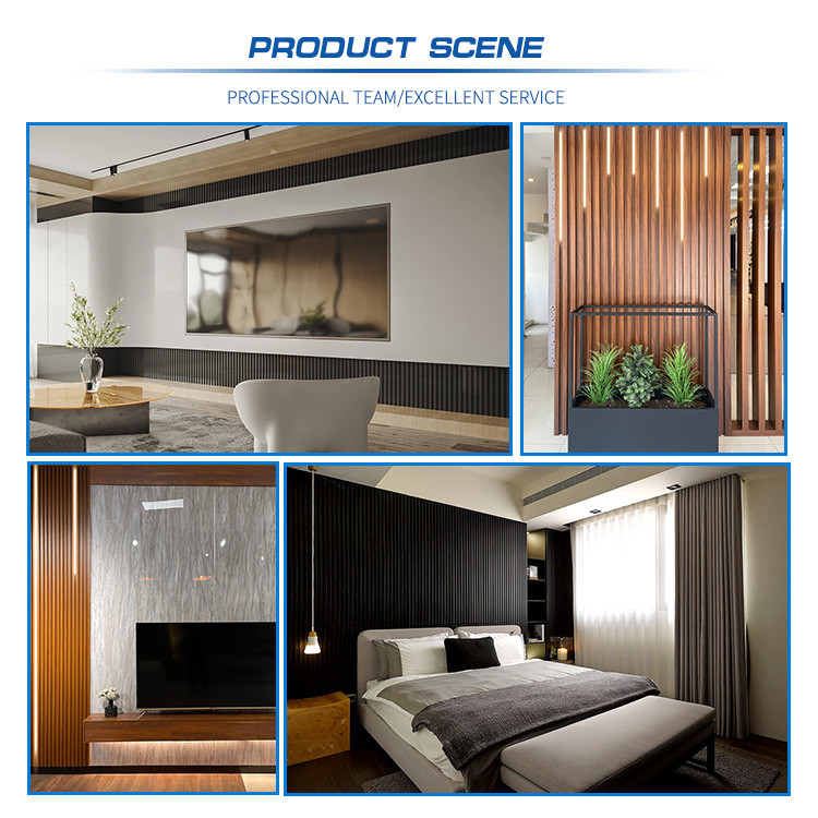 SONSILL Morden Design Customizable Waterproof Indoor WPC Wall Panel Interior Decoration WPC Wall Panel Wood Substitute