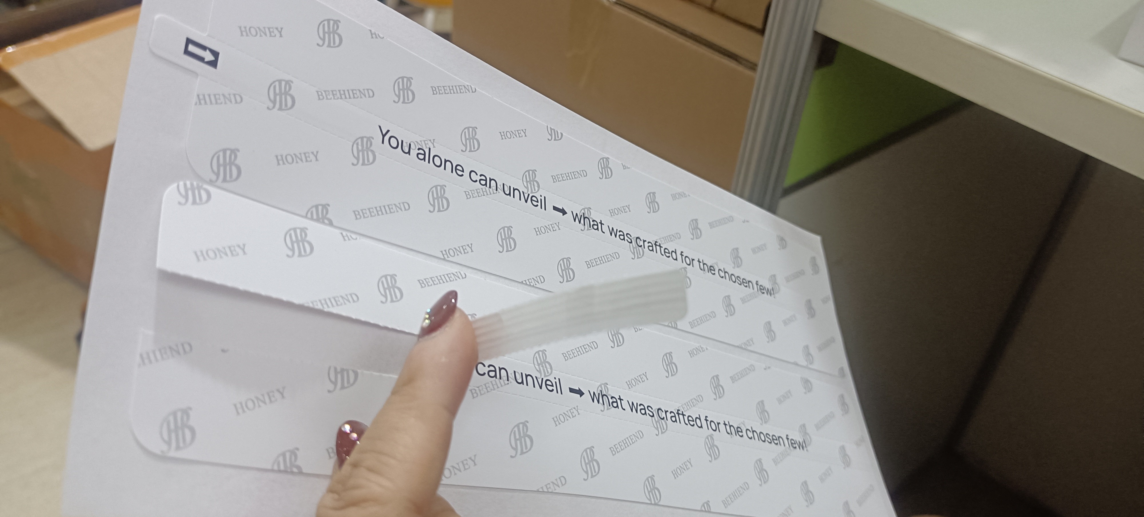 Factory Customized Printing Of Logo With Torn Seal For Packaging Box