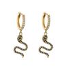 Buy cheap ODM 18k Gold Jewelry Snake EarringsCustom Cz Zircon Gold Plated from wholesalers