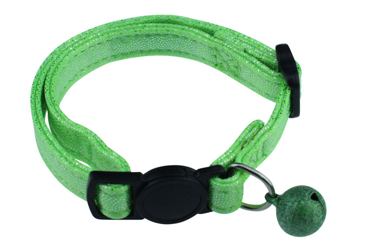 Pu Breakaway Pet Training Collars inflatable cat collar With Bling Bell