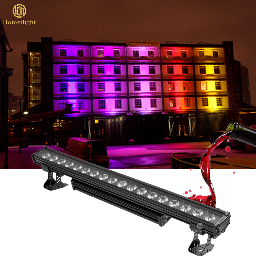 18pcs*12W RGB 4in1 Wall Washer Bar Lighting Solutions Service for Project Installation