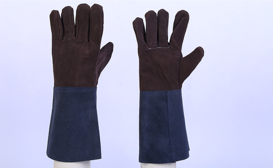 Welding Gloves Two-Layer Full Cowhide Welding Gloves Thick Wear-Resistant And Heat-Insulating Labor Protection Gloves