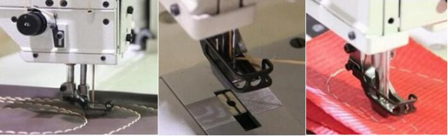 Long Arm Compound Feed Walking Foot Heavy Duty Lockstitch Sewing Machine