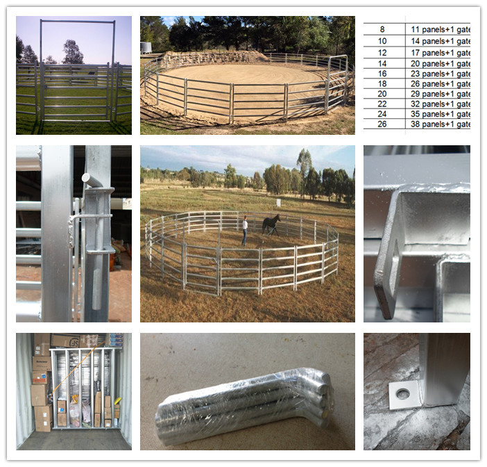 1.8m X 2.1m Oval Tube Heavy Duty Cattle Panel Portable