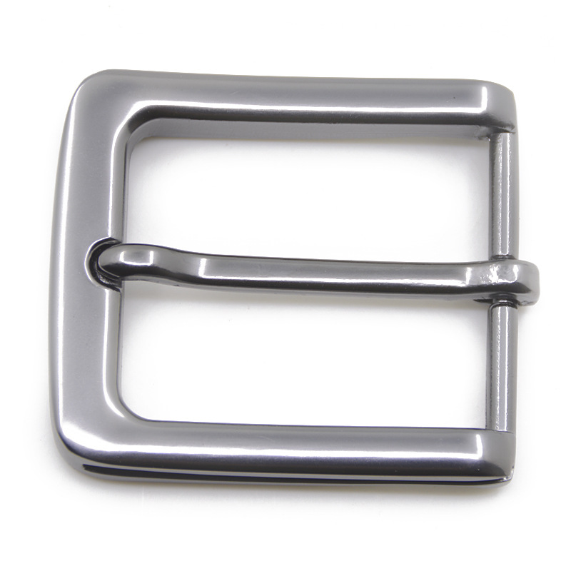 Metal 1.37 in Belt Buckle Casual Polished End Bar Single Pin Belt Buckle Leather Craft Webbing fit for 33-34mm belt