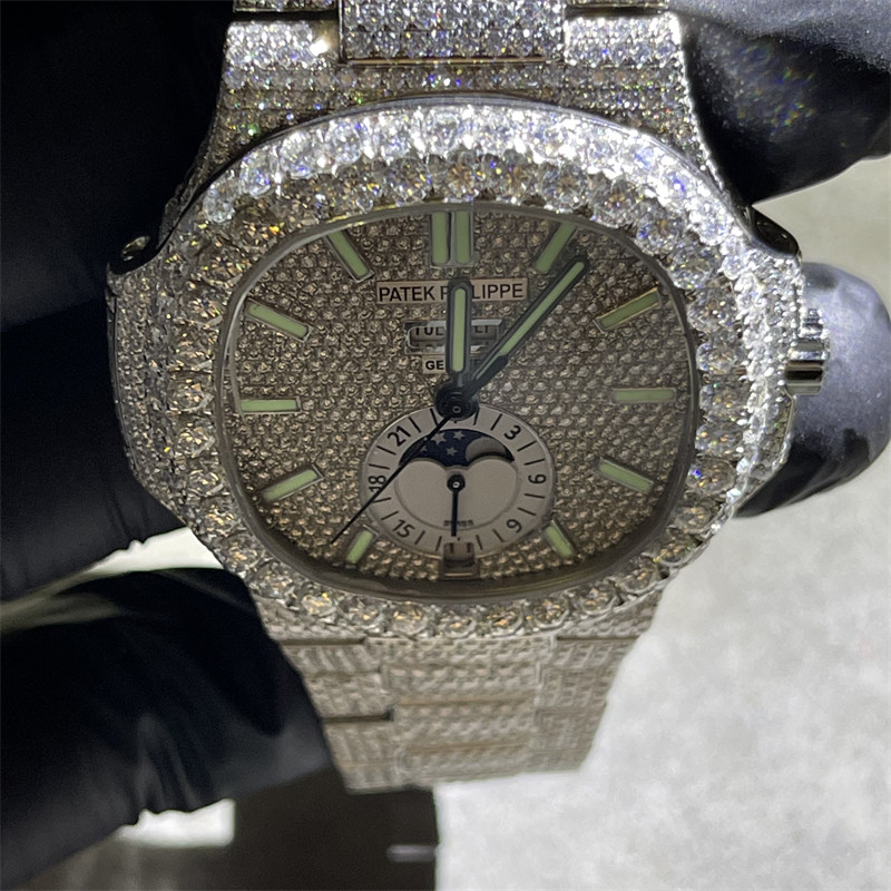 GRA Custom Moissanite Watches Waterproof Jewelry Diamond Watch For Rap Star
