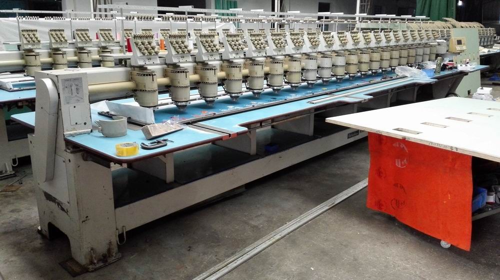 Barudan 20 Heads Used Commercial Embroidery Machines 9 Needles