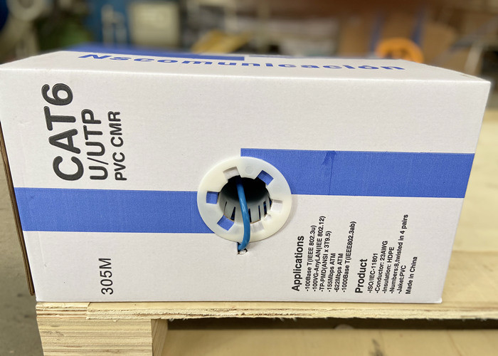 FTP Bulk CAT6 Ethernet Cable AL Foil Shielded Category 6 Indoor Communication Cable