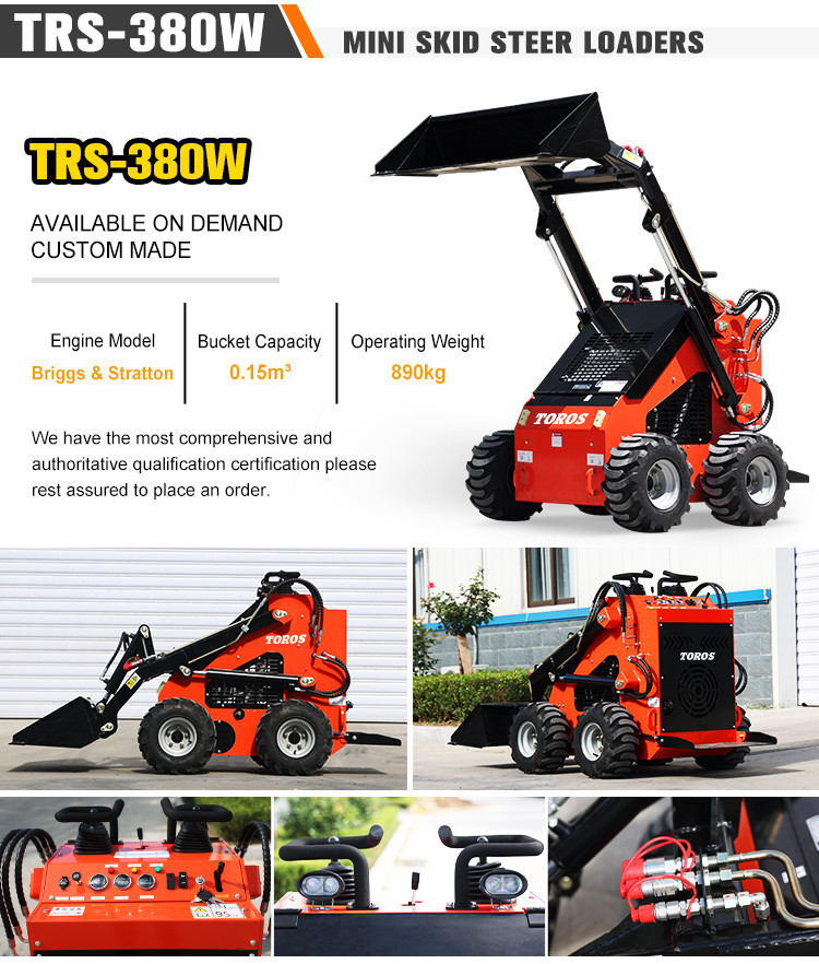 Powerful Design 2500-3000Lbs Mini Skidsteer Loader Custom Made