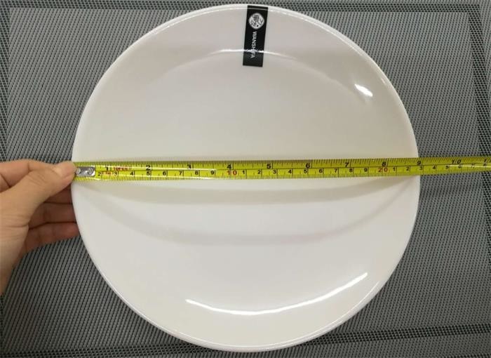 Unbaked Porcelain Dinnerware Sets UNK Plate Diameter 23cm Weight 250g White Color