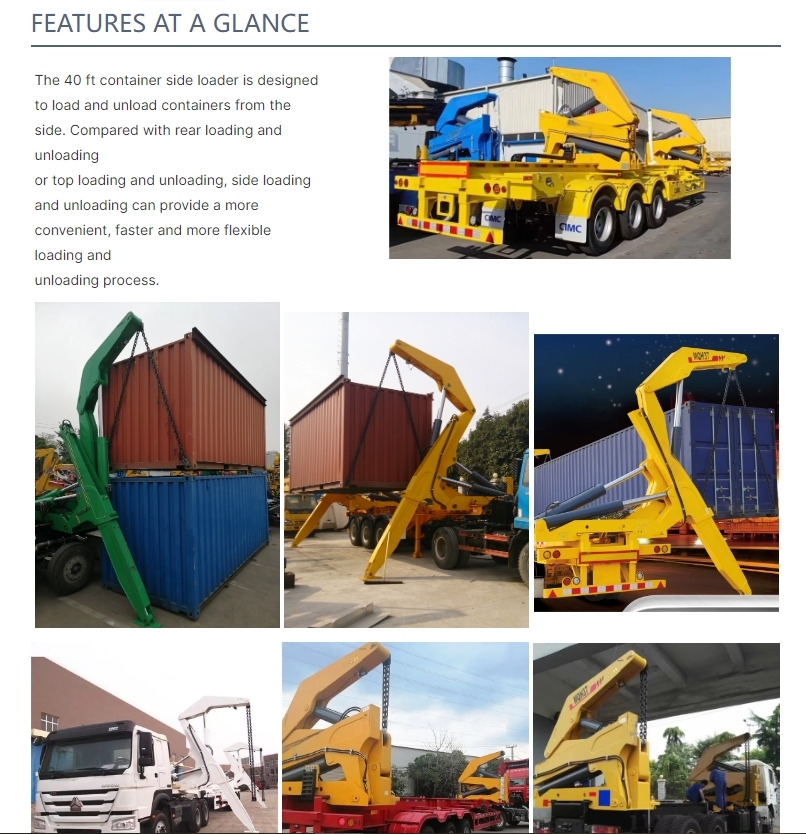 Side Loader Semi Trailer Optimized For Efficient Container Loading Unloading Enhanced Stability And Safety
