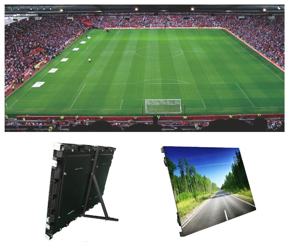 P10 Outdoor panel display for stadium 960x960mm p10 p8 p5 both rental use and fixed installation